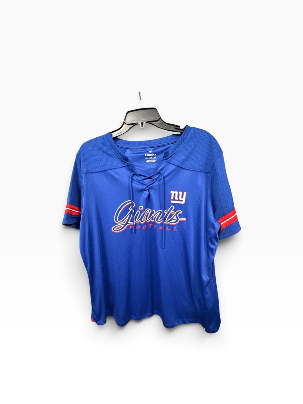 Fanatics New York Giants Play Script Lace Up Jersey Top Women’s 2XL NWT